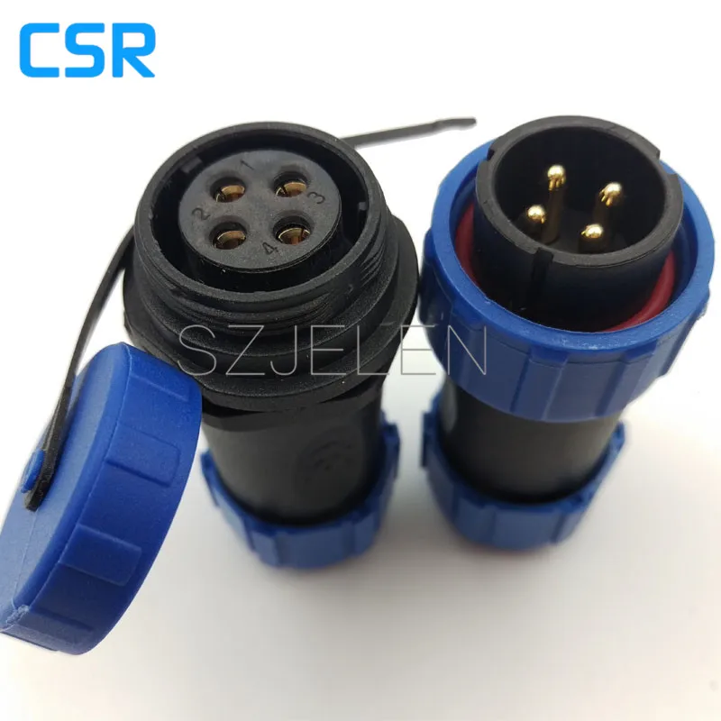 SP2110, Waterproof Connector 4 Pin, Industrial Equipment Power Connector,Optical Fiber Connector, Outdoor Connector IP68