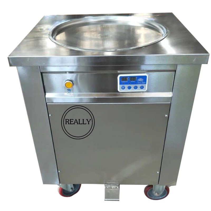 R410A cooling gas CE approved fried ice cream roll making machine Thailand fry ice cream roll machine for sale