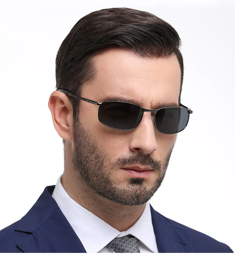 CoolPandas 2026 Polarisierte Sonnenbrille für Herren, Markendesigner-Sonnenbrille mit Kleinen Gläsern, Herren-Fahrerbrille, UV400-Schutz – Detail 1