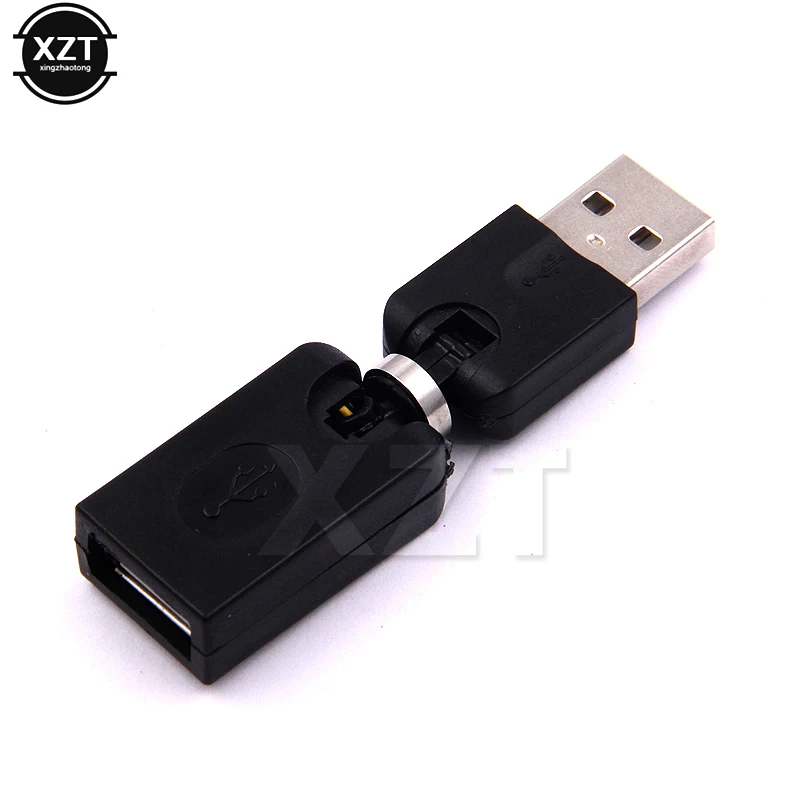 High Quality 360 Degree Rotary USB Male to USB Female Adapter Converter Extension Cable For Computer Connector