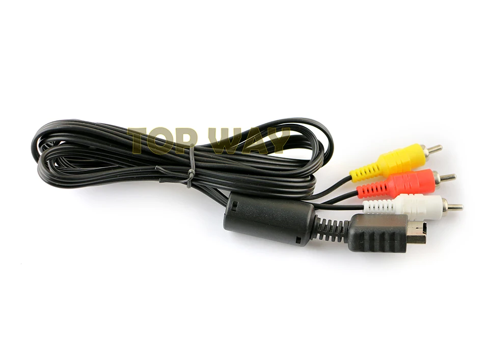 50 SZTUK Nowy Kabel Audio Video AV do PS2 PS3 z Wtykami Męskimi Adapter Konwerter Audio