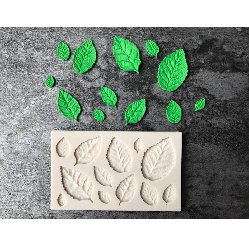 Sugarcraft 1 piece Leaf Silicone mold Fondant Mold Cake Decorating Tools Chocolate Mold Baking Mold