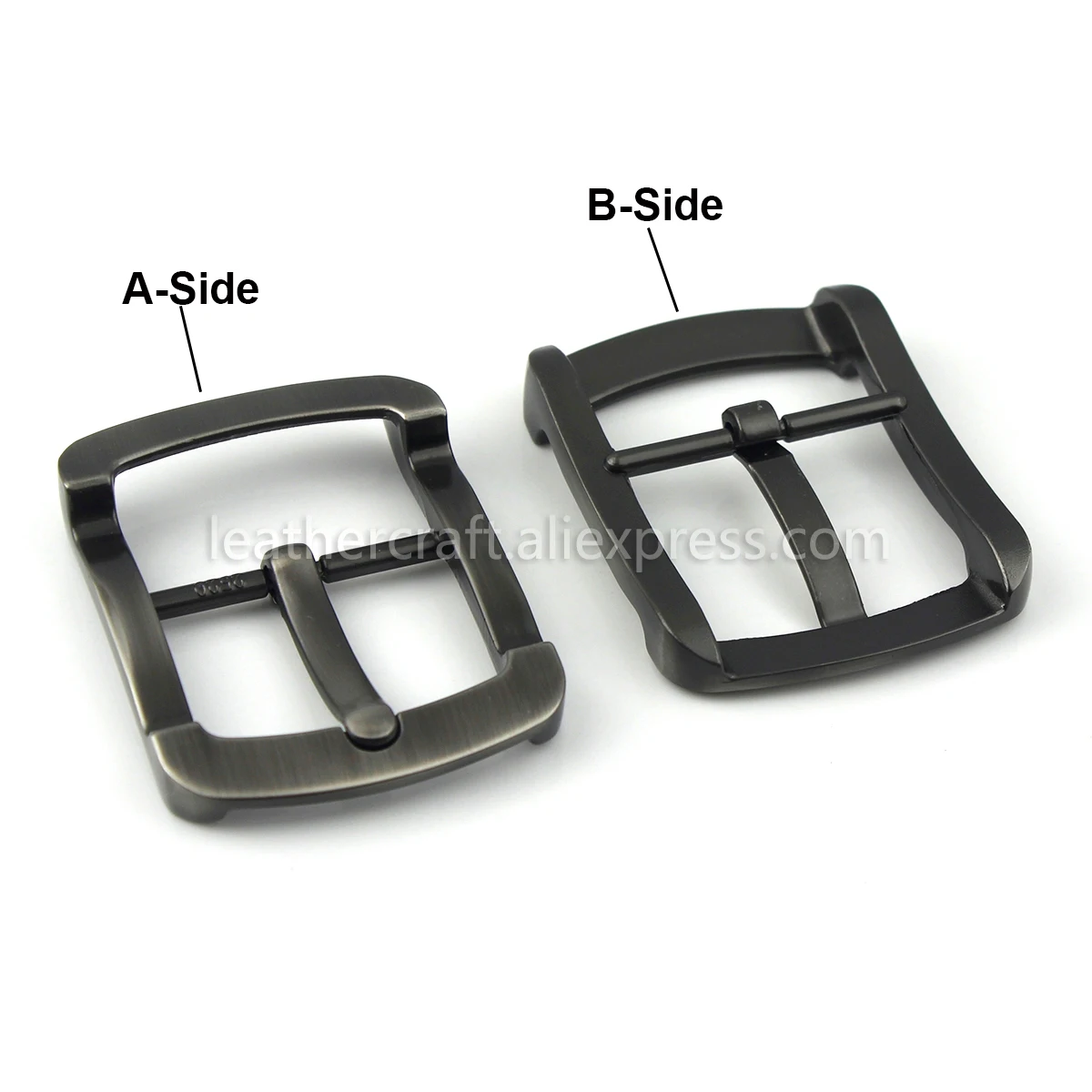 1pcs Metal Brushed Belt Buckle Men Center Bar Single Pin Buckle Fit for 37-39mm Belt Leather Craft Accessory