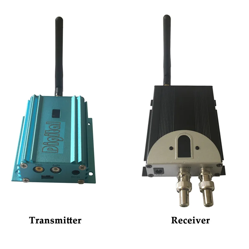 

UHF 2000mW Long Distance Wireless Video Audio Transmitter Analogue 12 Channels Security Sender 2.4Ghz Analog Transmitter