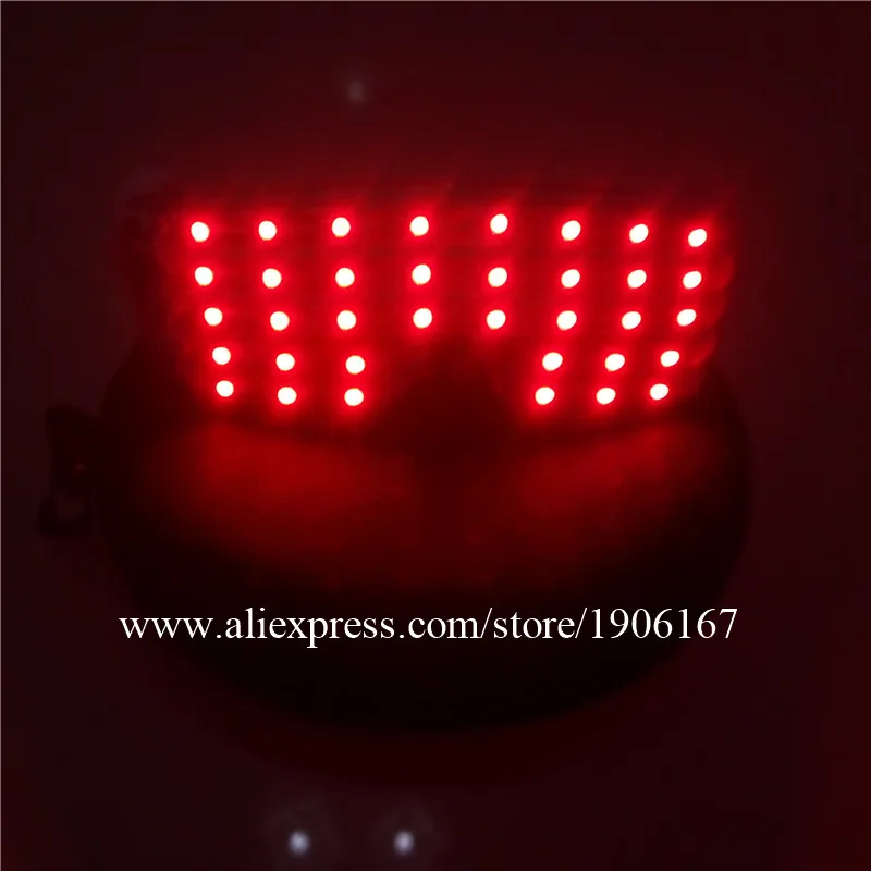 Free Shipping LED Glasses Laser Glasses For Nightclub Performers Party Dancing Glowing Light Up Mask Glasses Halloween Glasses