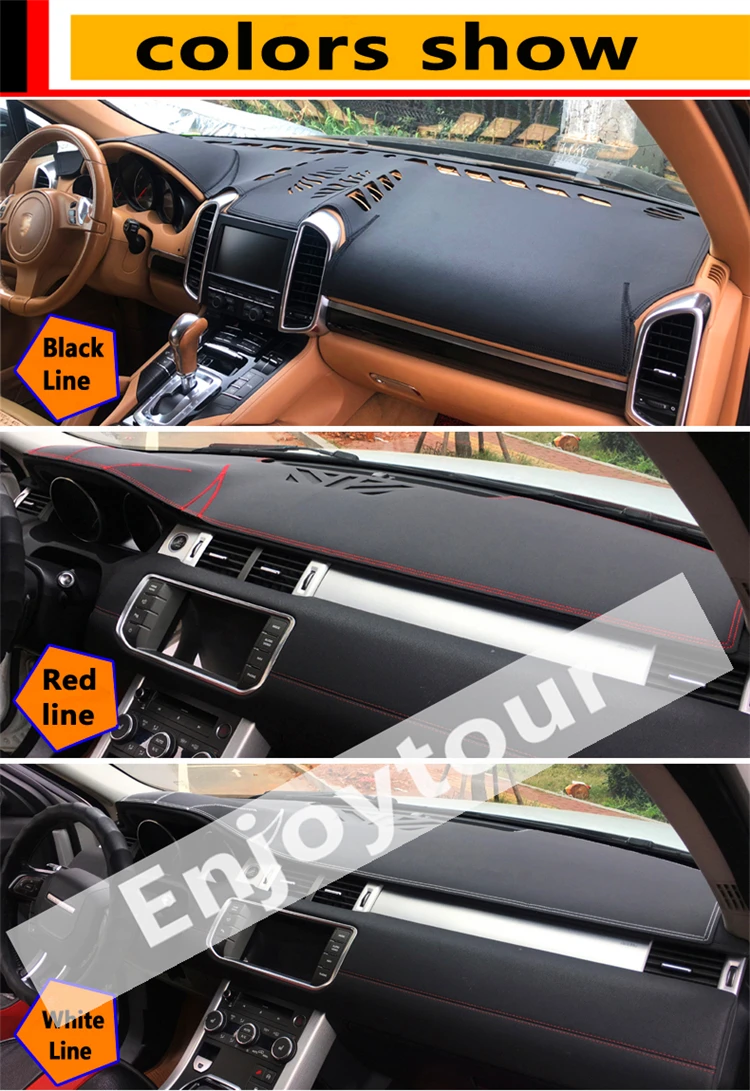 For Kia Carnival VQ SEDONA 2006 2007 2008 2009 2010 2011 2012 2013 2014 Leather Dashmat Car Styling Covers Dash Mat Dashboard