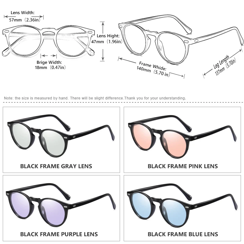 Brand Photochromic Women Sunglasses Polarized Candy Tinted Lens Vintage Sun Glasses Female For Men Women Driving Oculos de sol