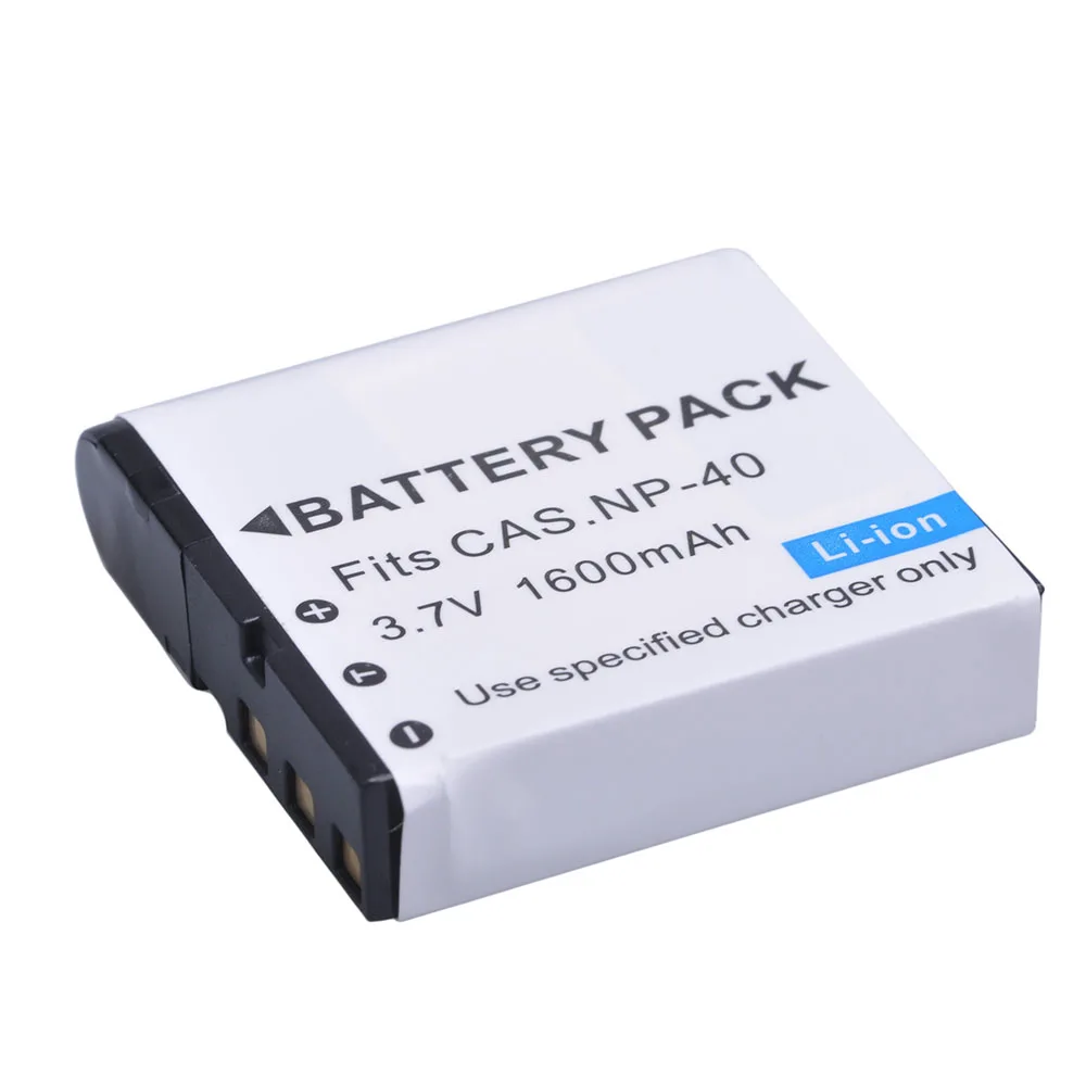 1600mAh NP-40 NP40 NP40 Battery for CASIO EX-Z30/Z40/Z50/Z55/Z57/Z750 EX-P505/P600/P700 PM200