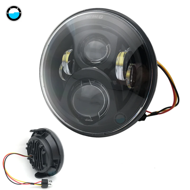 

7'' round motorcycle led headlight 7 inch 60W High/Low Beam for For Honda CB400 CB500 CB1300 Hornet 250 VTECVTR250.