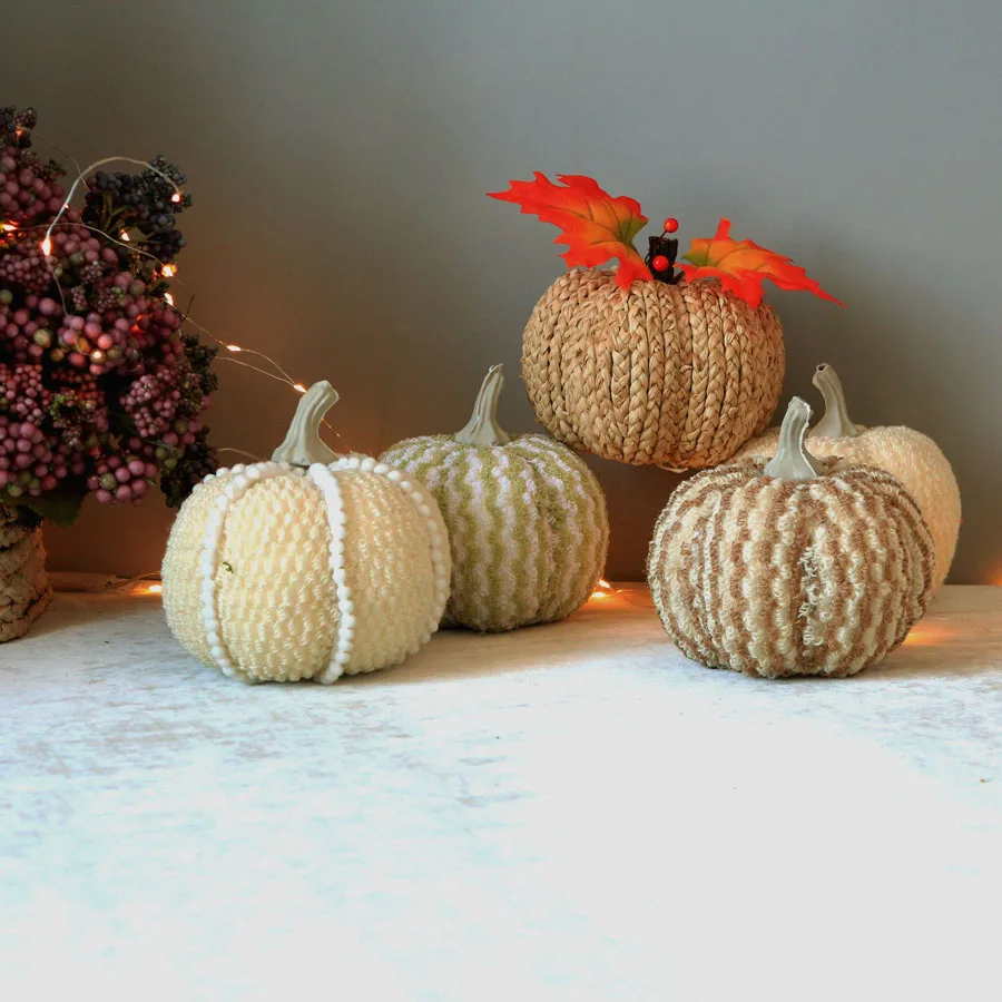 Handmade Artical Flowers for Wedding Decoration, Pumpkin, Home Decor, Autumn, Fall, Harvest Pumpkins, Thanksgiving