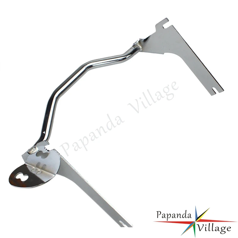 Motocykl stal chromowana przechodząc lampa pomocnicza z kolei światła przeciwmgielne Bar montażu uchwyt do harleya Road King FLHR 1994-2013 niestandardowe — zdjęcie 3