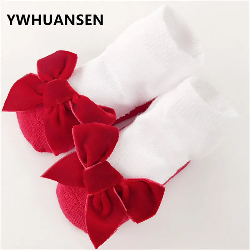 Socks for Newborn Baby Clothing Meias Autumn Winter Bowknot Baby Girls Socks Cotton Spring Socks for Children Princess