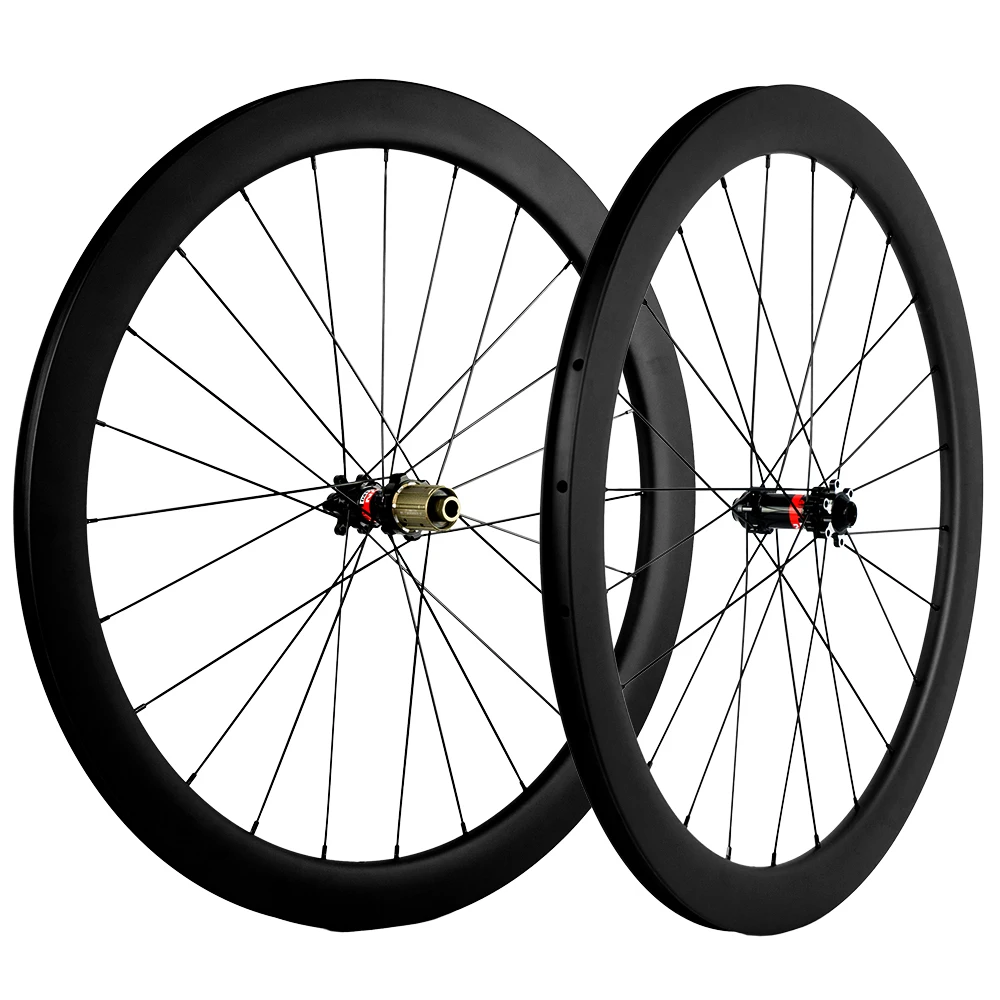 Disc Brake Carbon Wheels 50mm 60mm Disk Road Bike 700C Carbon Wheelset 100*12mm 142*12mm Clincher Tubular Bicycle Wheel