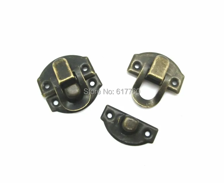 

Free Shipping-50 Sets Bronze Tone Jewelry Wooden Case Boxes Making Lock Latch Hardware 28mm x 27mm 27mm x 13mm,J1812