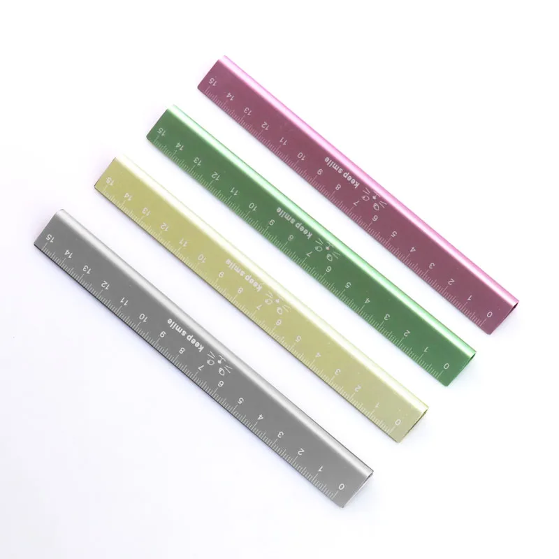 TUTU Stainless Steel Metal Ruler Metric Rule Precision Double Sided Measuring Tool 15cm Wholesale H0105