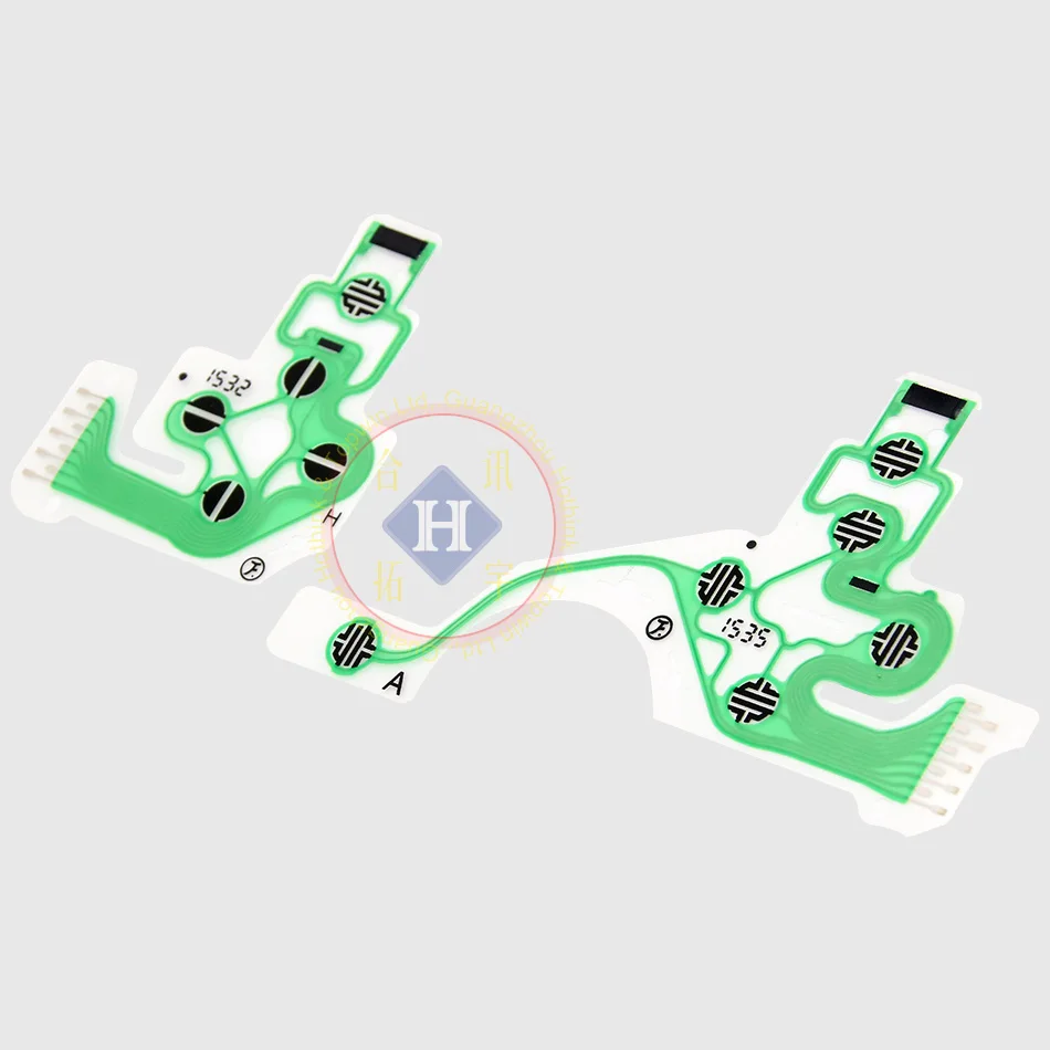 HOTHINK Replacement Controller Ribbon Circuit Board PCB Contact Pad flex cable for PS4 Controller JDM-030 Repair part