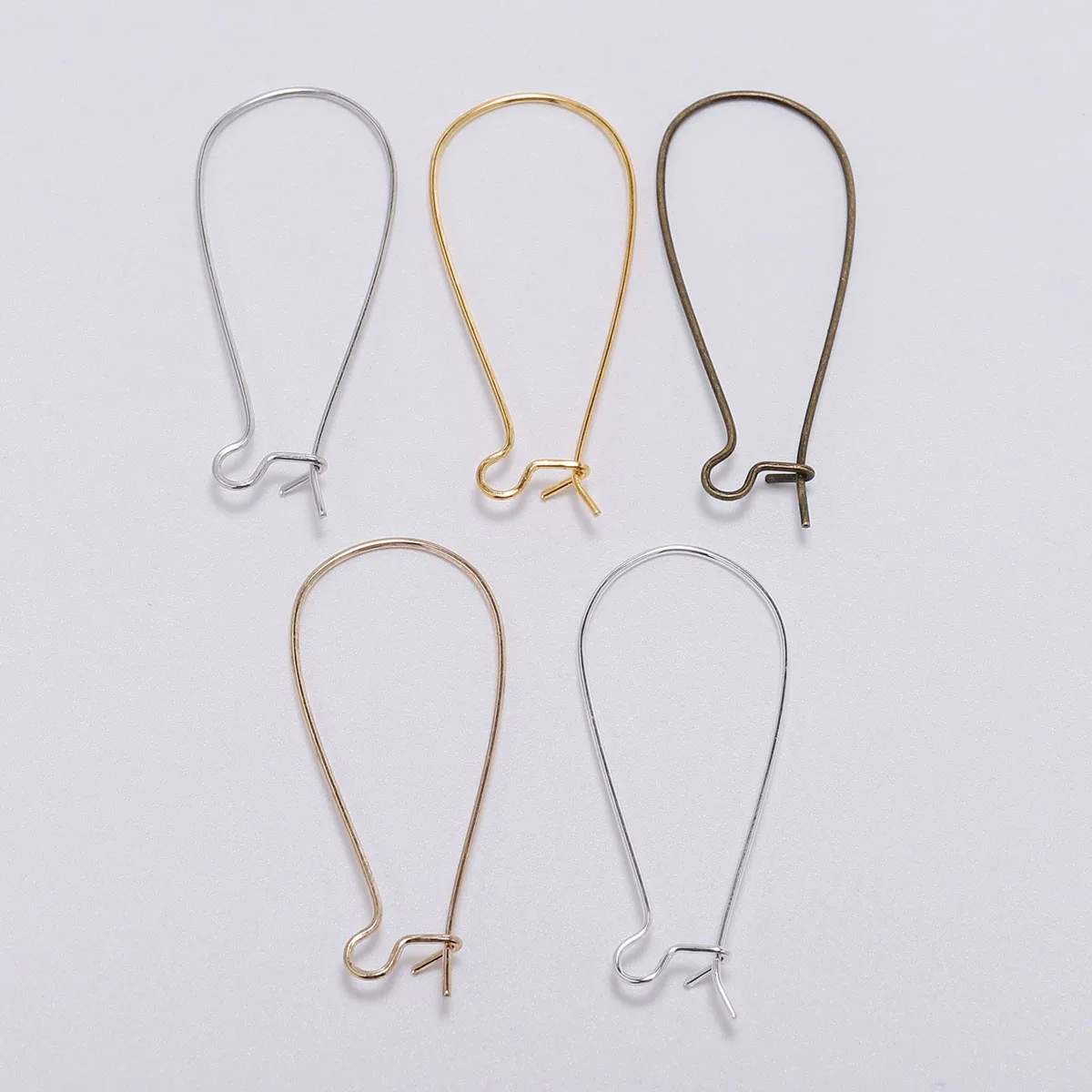 50pcs/lot  Gold Bronze French Lever Earring hooks Ear Wires Earrings Findings For Jewelry Making DIY Accessories Supplies