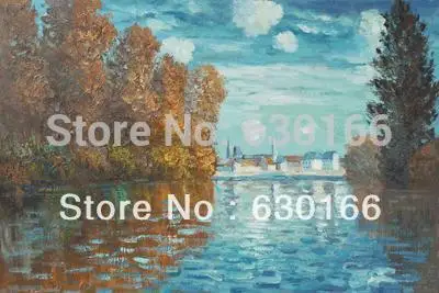 

Canvas Oil Paintings Claude Monet Autumn at Argenteuil Handpainted Painting Wall Decor Landscape Painting High Quality