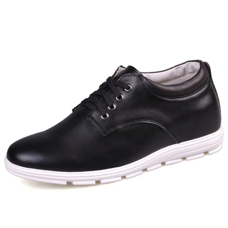 

Promotion Cheap Price Casual Men's Calf Leather Height Increasing Elevator Shoes with Hidden Heels Get Taller 2.16"/5CM