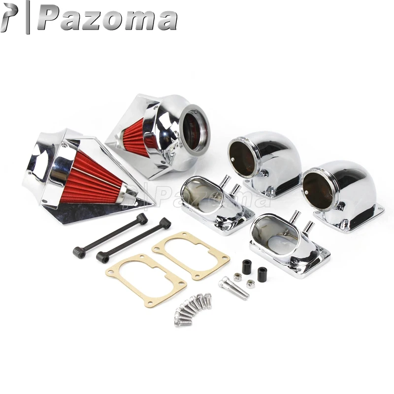 Motorcycle Chrome Dual Spike Air Cleaner Kit Intake Filter For Suzuki Boulevard M109 M109R 2006-2012 INTRUDER VZR 1800 2006-2007