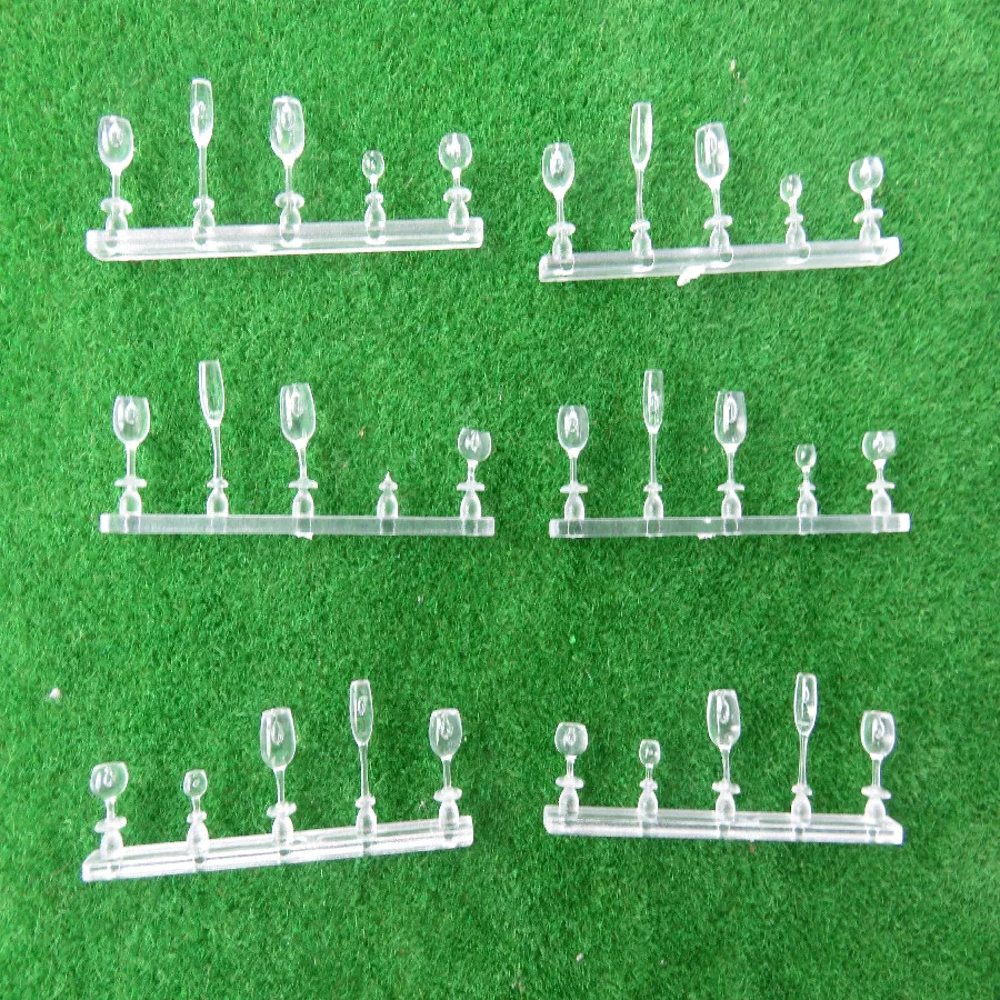 

100pcs/Lot 1/20 1/25 Scale New Clear Wine Glass Low Price In Architecture Model Building And Kits Toy