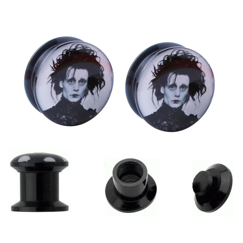 Ear Expander Screw Ear Plug Flesh Tunnel Ear Gauge Expander Acrylic Body Piercing Jewelry