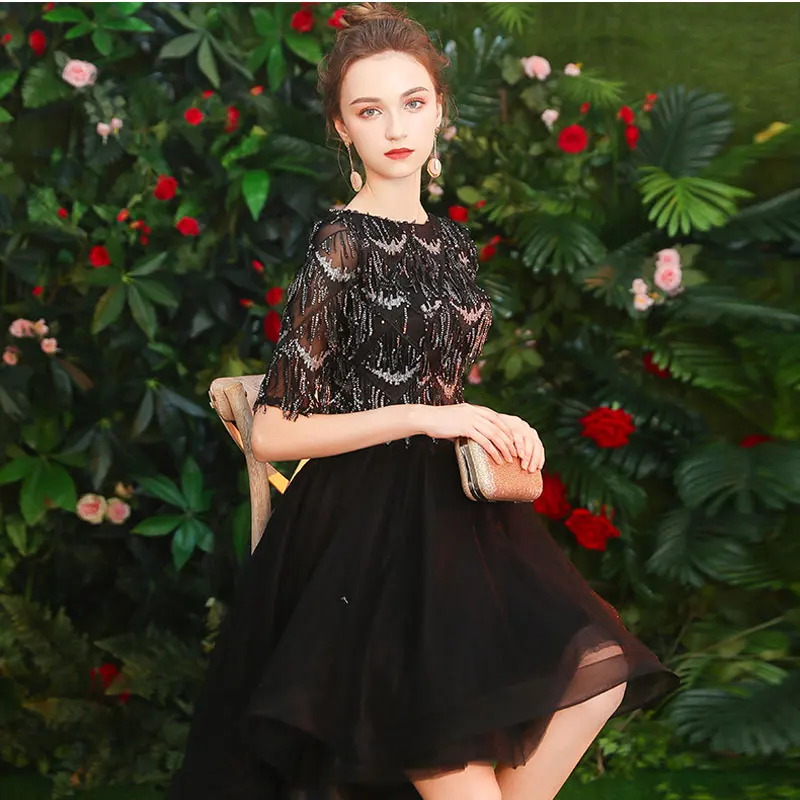 FADISTEE Cocktail Dresses Hot Selling slim O-neck short style Dresses Women little black dresses vestido de novia tassel prom