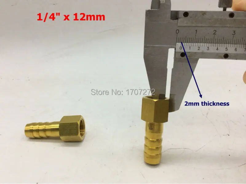 

Бесплатная доставка медный фитинг 12 мм шланг Барб x 1/4 "дюймовый Женский BSP латунный колючий фитинг соединитель Адаптер