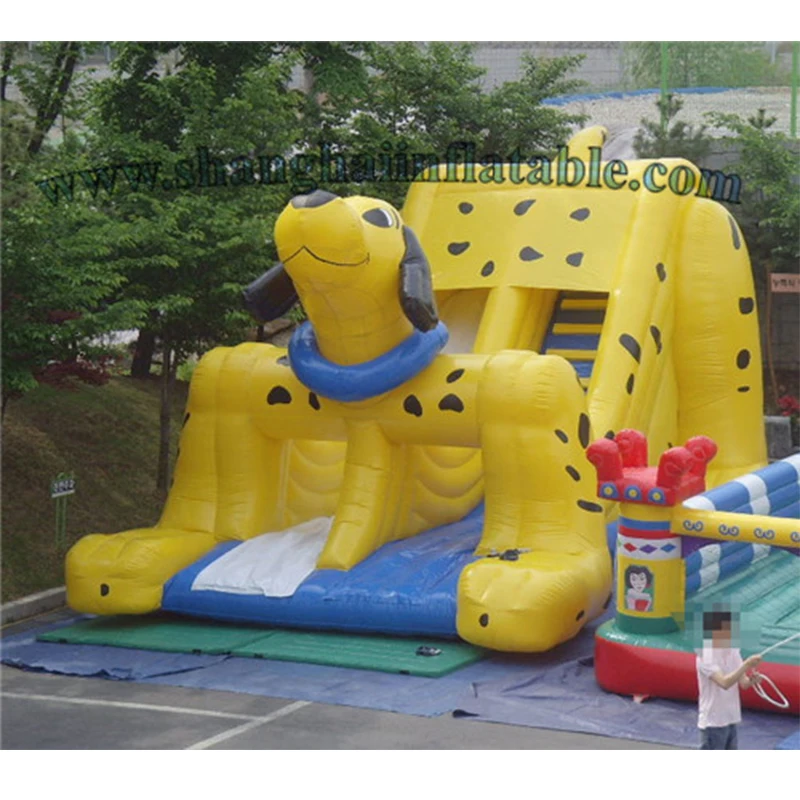 Giant inflatable water slide, dog slide for pool use, special sale