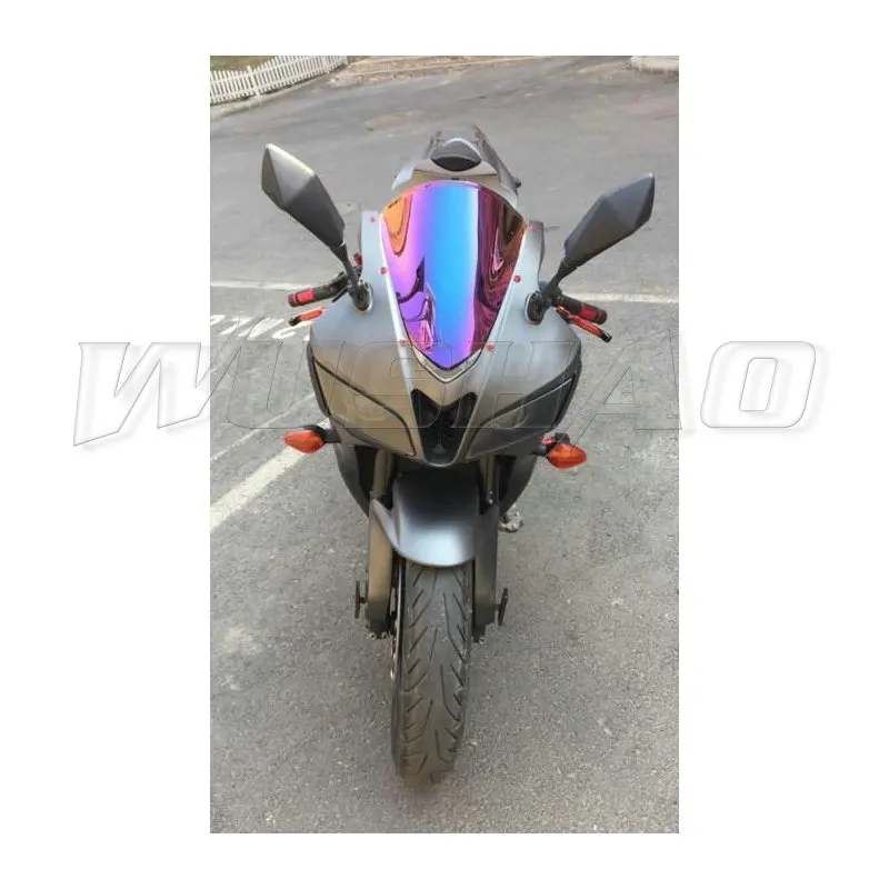 Motorcycle Double Bubble Windshield WindScreen Screen For 2007 2008 2009 2010 2011 2012 Honda CBR600RR F5 CBR 600 RR Black