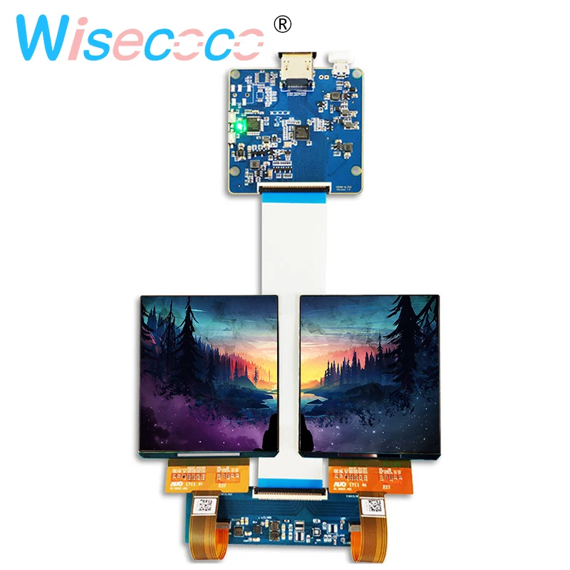 

3.81 inch AMOLED display screenn 1080x1200 VR head mounted display with to MIPI board for HMD TF38101A