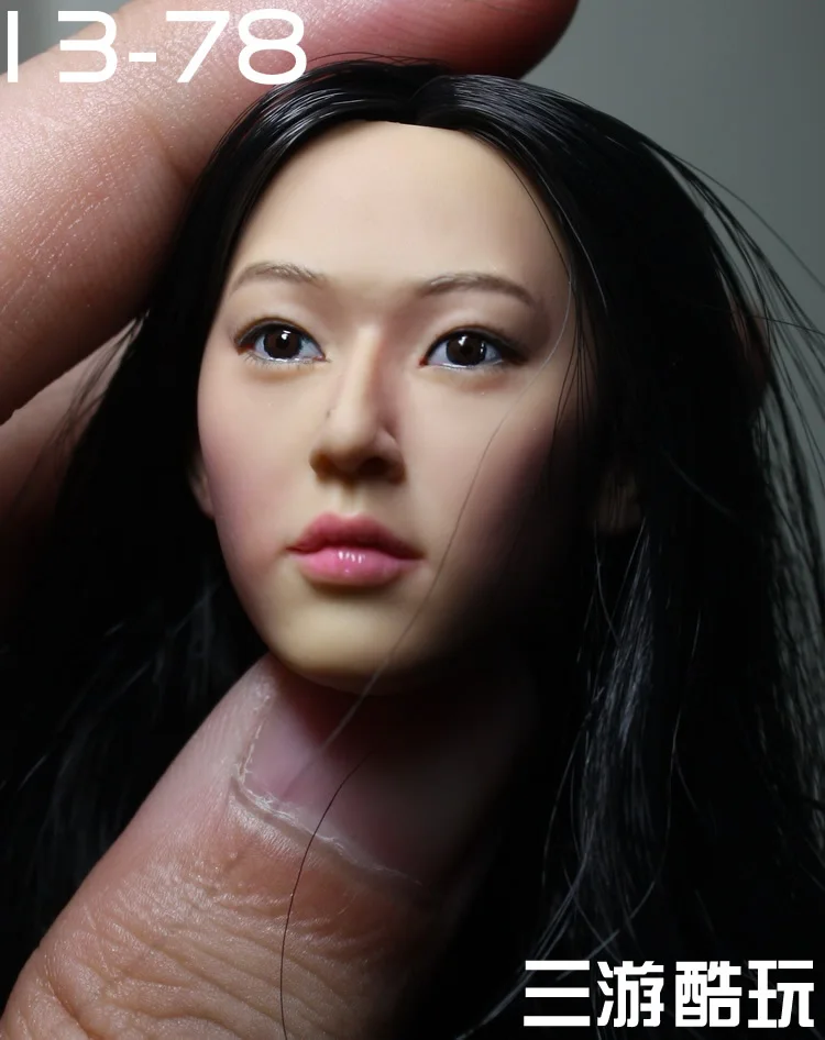 1/6 scale female head shape for 12