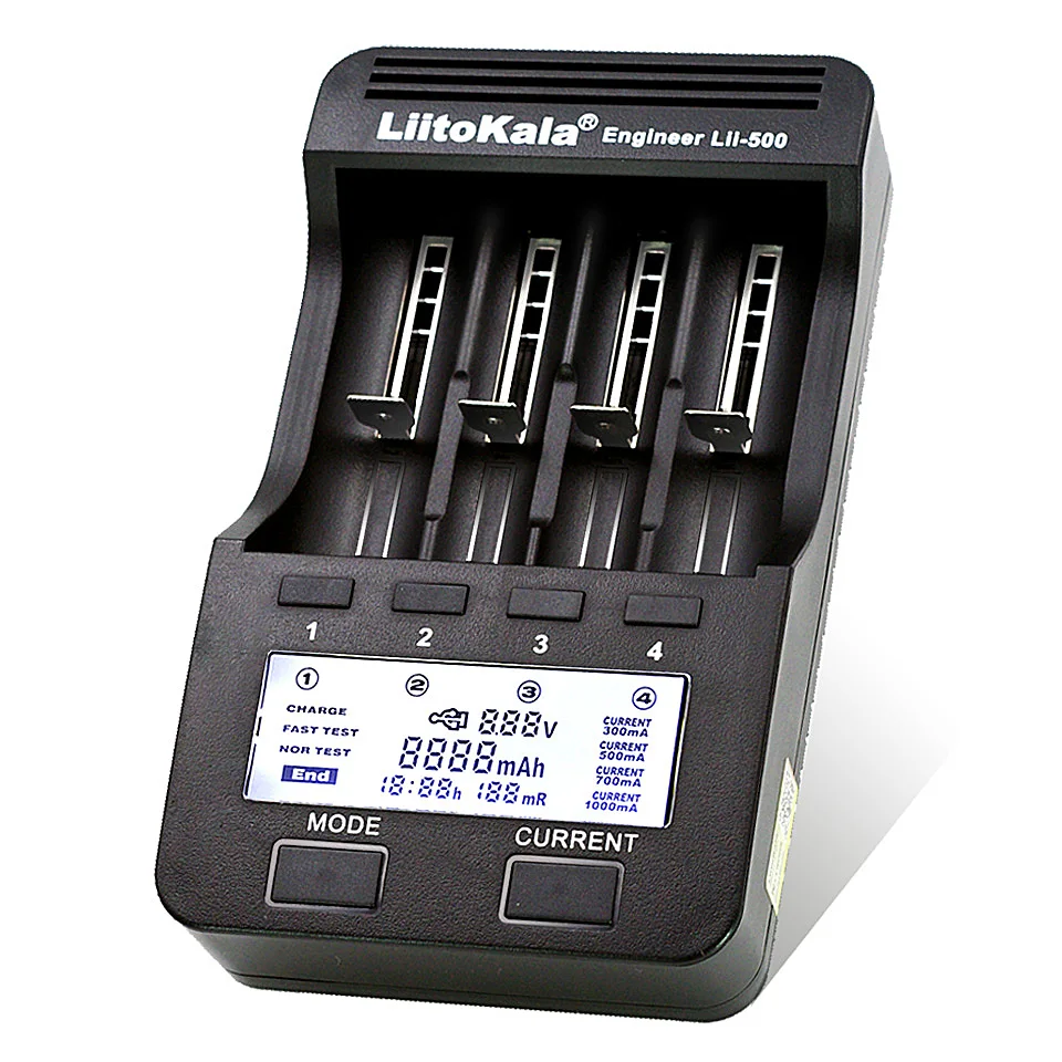 Liitokala Lii-500 LCD Display 18650 Battery Charger Lii500 for 18650 17500 26650 1634014500 AA AAA Ni-MH Rechargeable Battery