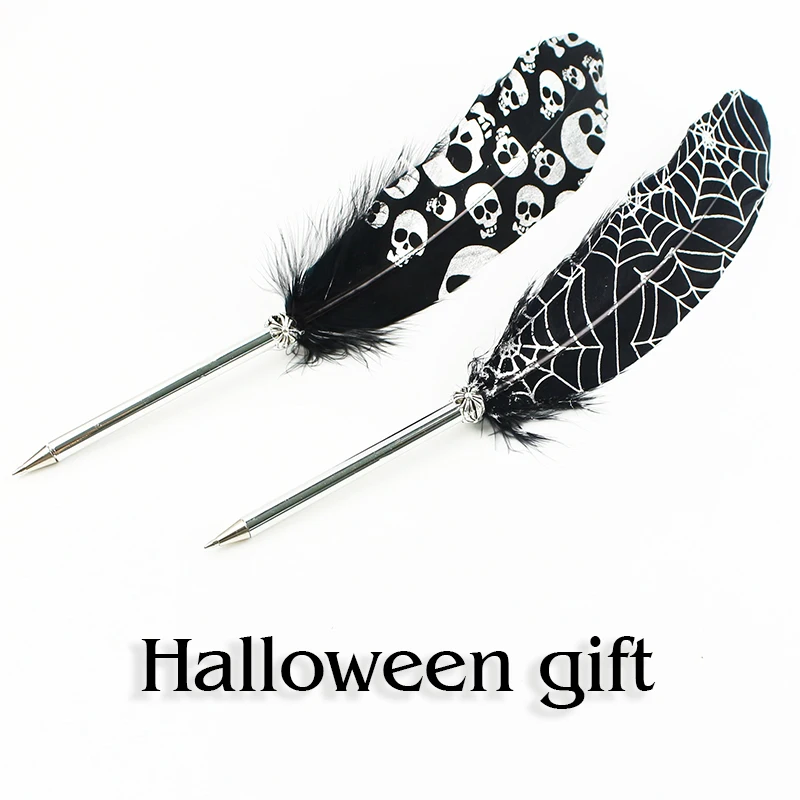 

Halloweenpens for writing cute black ink pen for kids gift Human skeleton school supplies