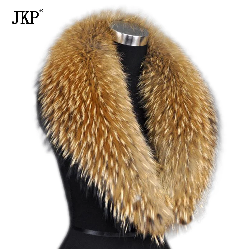 Winter New Natural Raccoon Fur Scarves Warm Raccoon Fur Collar For Women High Quality  Female Neck Cap Shawls and Scarves