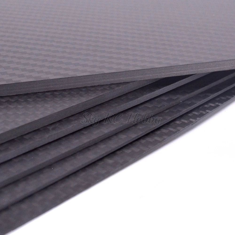 400mm X 200mm Real Carbon Fiber Plate Panel Sheets 0.5mm 1mm 1.5mm 2mm 3mm 4mm 5mm thickness Composite Hardness Material for RC