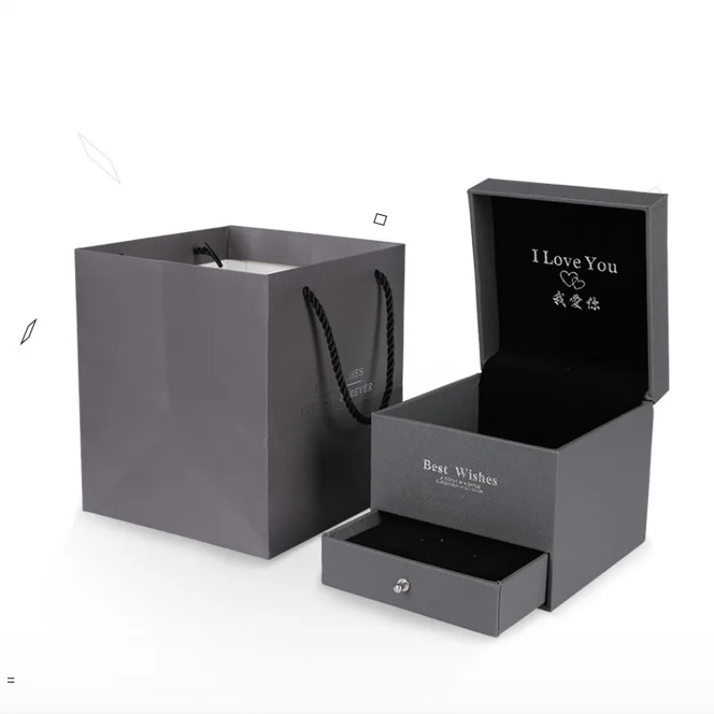 Wrapping Gift Case Gift Box Foldable Flower Box Living Room Wedding Portable Beautiful jewelry box With the bag