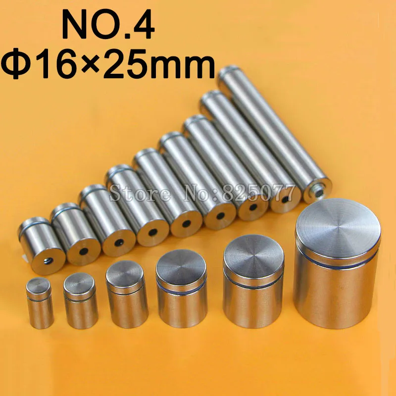 

DHL 1000PCS Diameter 16x25mm Stainless Steel Standoffs Pin Nails Hollow Screw Acrylic Billboard Advertisement Fixing Screw KF946