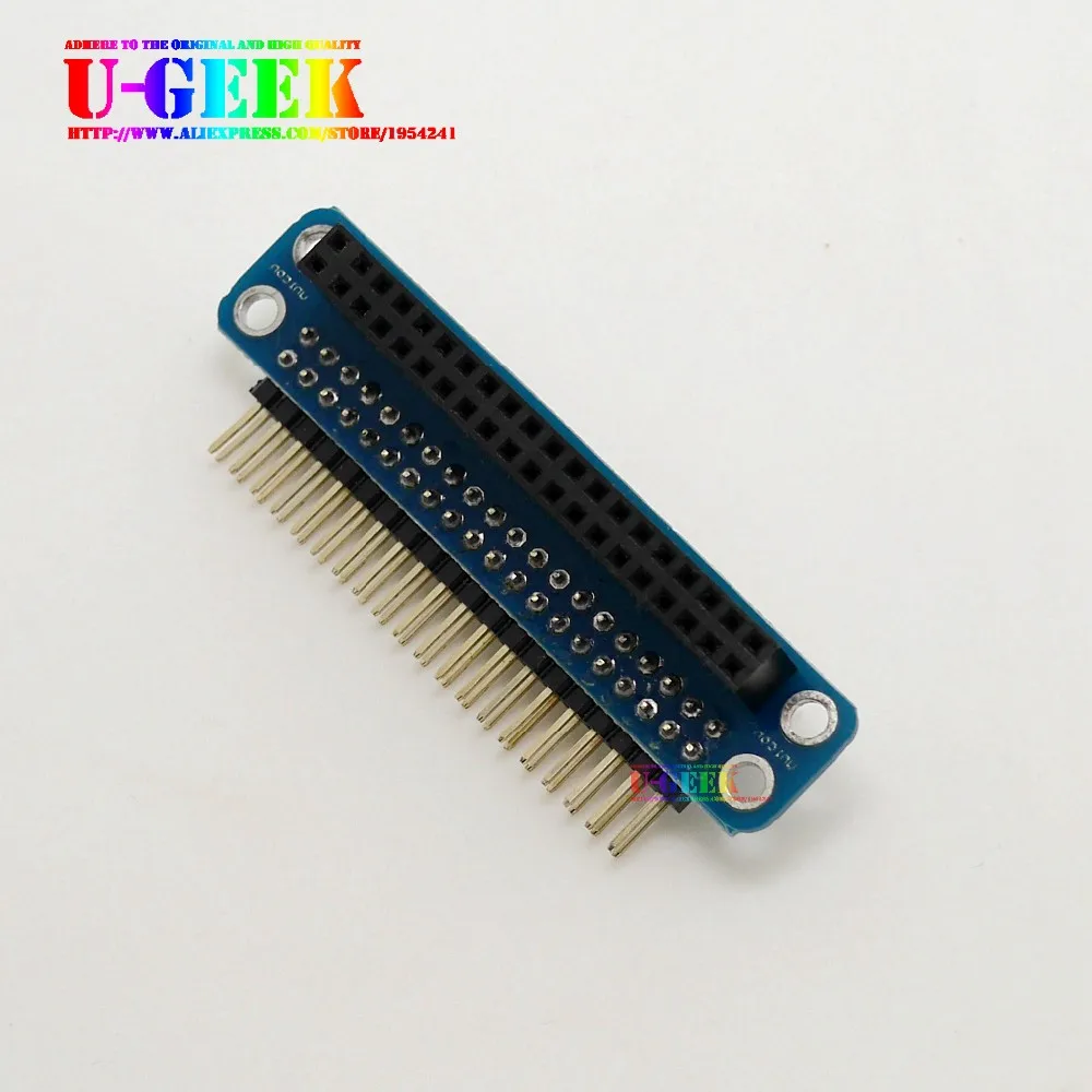 UGEEK adattatore doppio GPIO originale non assemblato/assemblato per Raspberry Pi 4B ,3B,3B +,3A +,2B,A +,B +, Zero | Trasferire GPIO sul davanti