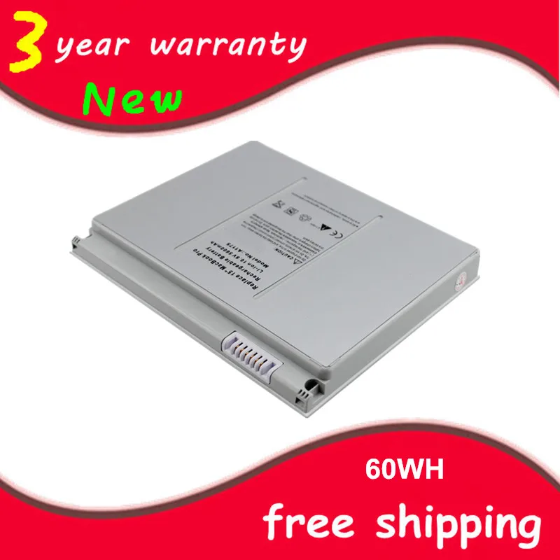 

5200mAh Laptop battery For Apple MacBook Pro 15" A1150 A1211 A1226 A1260 MA463 MA464 MA600 MA601 MA609 MA610 A1175 MA348