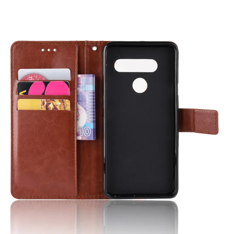 For LG V40 Case Luxury Leather Flip Wallet Phone Case For LG V40 Case Stand Function Card Holder V 40