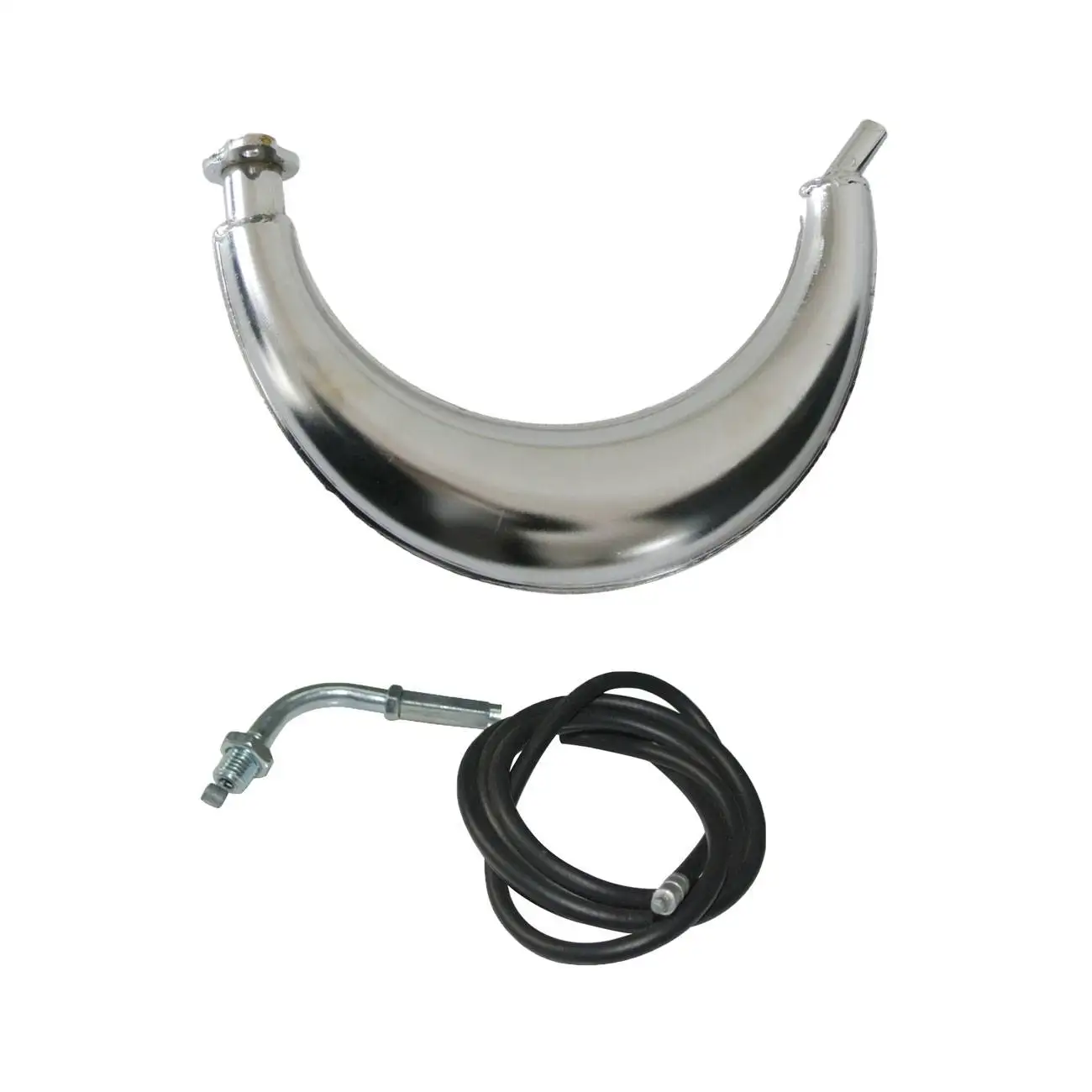 Muffler Exhaust &Throttle Cable For 66cc 80cc 2 Stroke Engine Motorized Bike