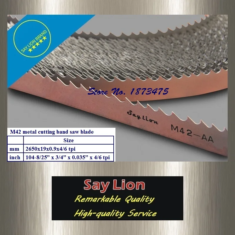 

2650x19x0.9x4/6T HSS metal cutting band saw blade M42 Bi-Metal bandsaw