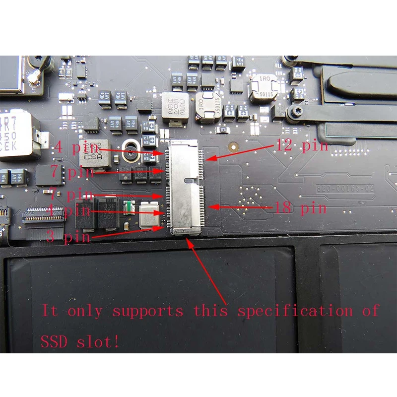 M key M.2 PCI-e NVMe SSD Adapter Card for MACBOOK Air Pro A1398 A1502 A1465 A1466 iMAC A1419 Mac mini  2013 2014 2015 2016 2017