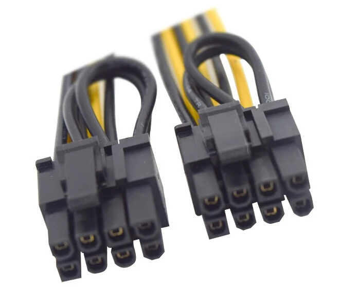 cpu or gpu 8Pin to 2*8pin(6+2) Graphic Card for miner Double PCI-E PCIe 8Pin Power Supply Splitter Cable Cord 21cm