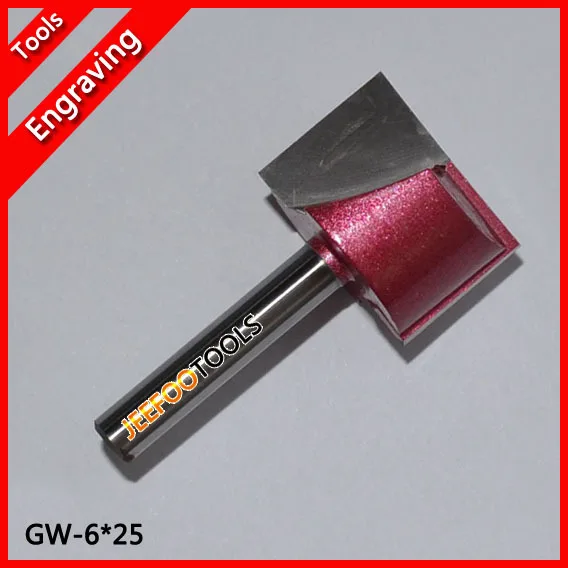 

6*25 CNC woodworking cleaning bottom bits router bits endmill