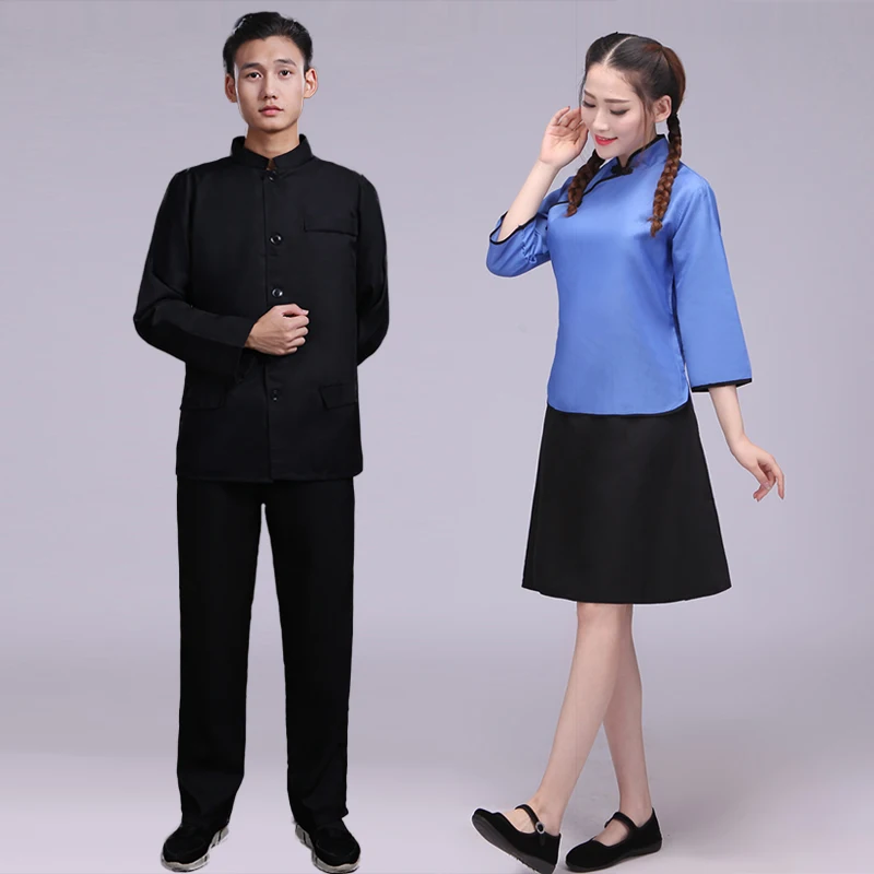 Republic of China students loaded women's clothing Photography costumes retro graduation class  costumes tunic