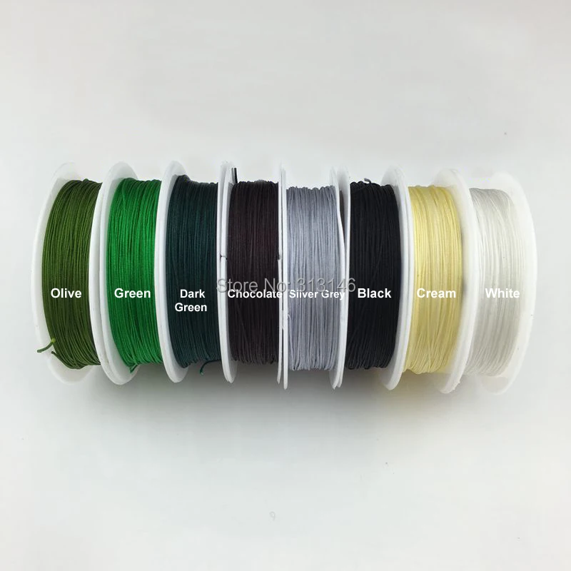 حبل مزين بالخرز من النايلون بعقدة صيني 10 متر/رول 0.4 مللي متر سلك مضفر من Kumihimo اصنعها بنفسك لصنع المجوهرات حبل مكرامية شامبالا