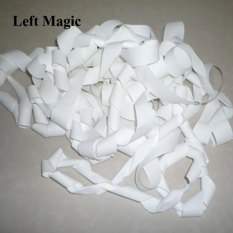 Mouth Coil paper (white),12 pcs/pack 19 meters,Top-quality, Vomit Paper - Magic trick, close-up,street magic,Accessories G8215