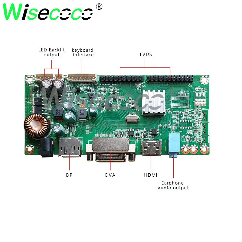 Imagem -06 - Wisecoco 25 Polegada 2560x1080 Ips 21:9 Wide Fhd Tft Lcd Display Lvds dp Placa de Motorista